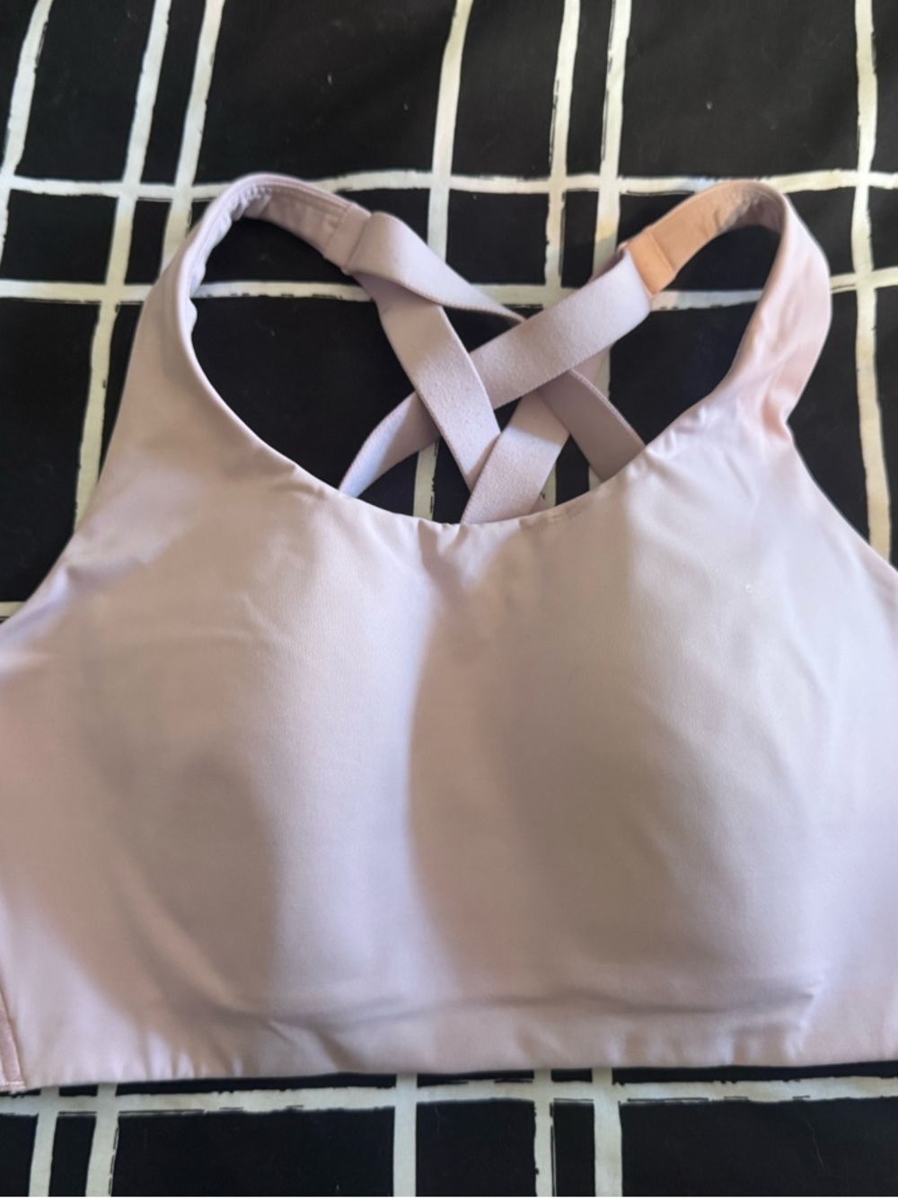 lululemon athletica Light Pink 36C Ribbed Support Bra